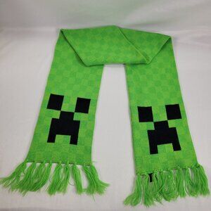Minecraft Mojang Video Game Creeper Knit Scarf Winter Snow